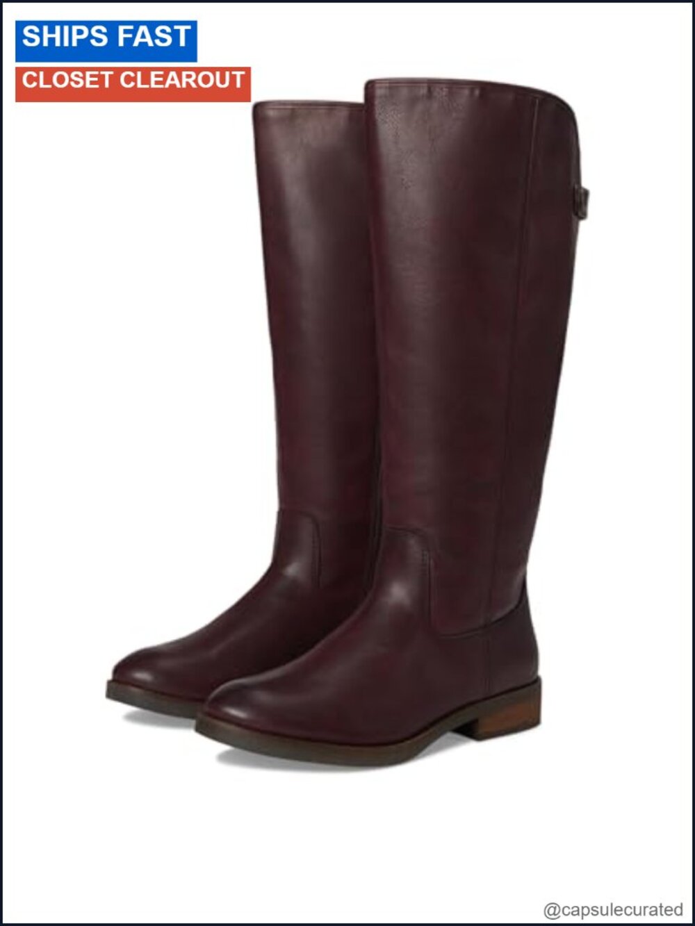 FRYE AND CO. Kellie Button Tall Wide Calf Equestrian Boots Women PU